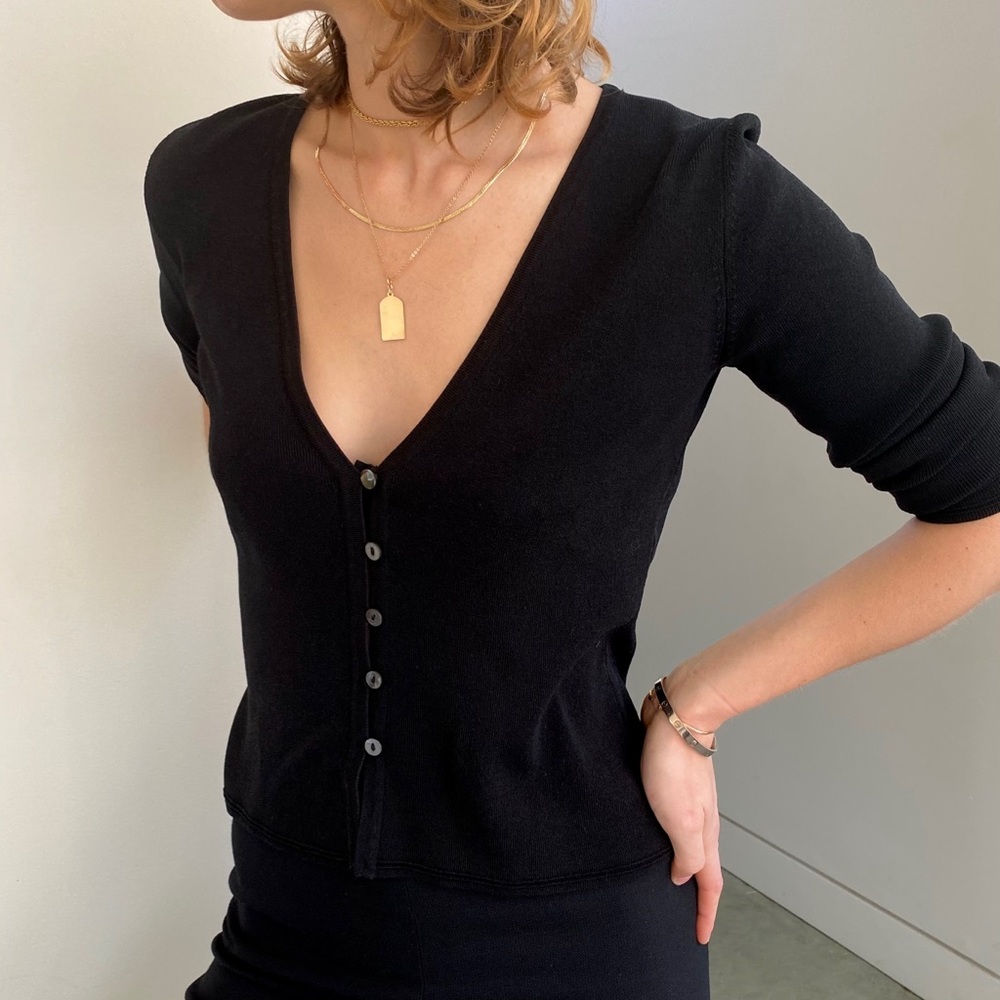 Vintage Linda Matthews Cardigan- Size S (EUC)